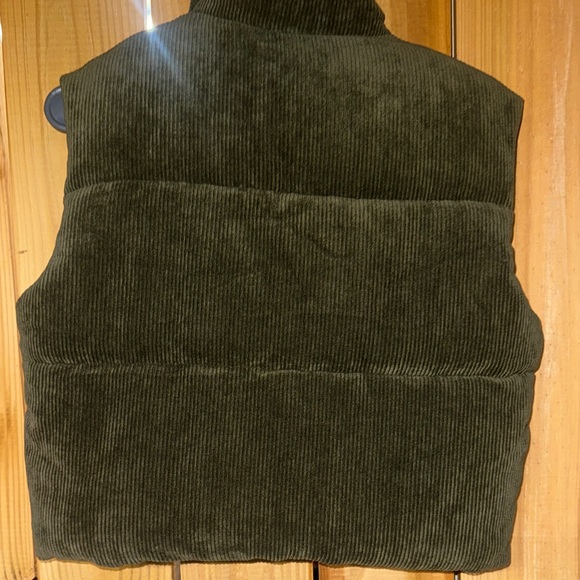 Ci Sono Olive Green Corduroy Vest - Picture 5 of 5